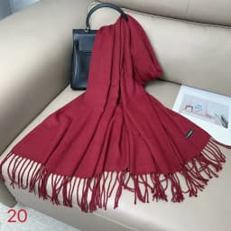 Luxury Solid Winter Scarf Women Pashmina Shawls Soft Scarves Wraps Cashmere Feel Blanket Warm Stoles for Lady Outdoor Bufanda