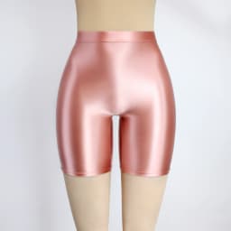 Women Cropped Pants Oily Shiny Luster Tights Form-fitting Opaque Sexy High Waist Capris Smooth Super Smoothy Skinny Leggings