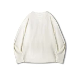 Maden Basic Long Sleeve Cotton T-shirt for Men Beige Round Collar Bottom Shirts Spring and Autumn Inner Sweatshirt Men's T-shirt