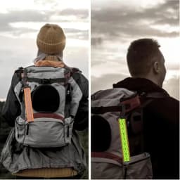 2PCS Backpack Reflective Straps Reflective Safety Keychain For Backpack Carefully Designed Safety Supplies For Camping