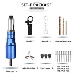 2.4-4.8mm Electric Rivet Gun Adapter High Efficiency Cordless Home Riveting Nut Machine Tool For Electric Drill