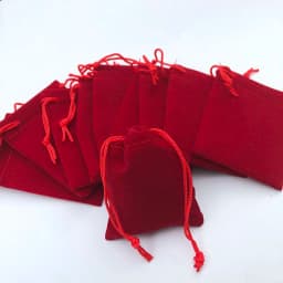 200 Pieces Velvet Dust Bag Black Multi-Color 10x12 Cm 7x9 Cm 5x7 Cm Drawstring Gift Packaging Small Jewelry Storage Bags