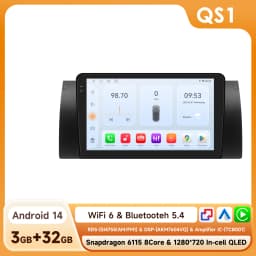 Hizpo 2 Din Android Auto Radio For BMW 5 E39 1995 - 2003 E53 X5 M5 Carplay 4G Car Multimedia GPS 2 Din Smart Car Systems AI Voice