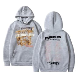 Rock Band System of A Down Toxicity Tour Hoodie Men Women Gothic Punk Vintage Hooded Sweatshirt Men's Fleece Oversized Hoodies