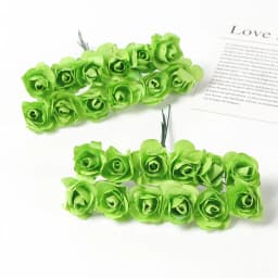Mini Artificial Rose Bouquet Paper Fake Flowers for Home Decor Wedding Decoration Christmas New Year 2023 Ornaments Accessories