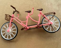 DIY Assembling Mini Bicycle Sets Pink Red Toy Bike Parts 1/6 Doll Big Bike Toy For Doll Decors