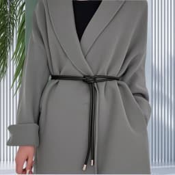 0.6cm Simple Round PU Leather Knotted Rope Waistband Thin Belt Women Decorative Waist Rope Skirt Coat Sweater Straps 160cm