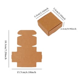 10/20PCS 6 Size Jewelry Organized Packaging Kraft Paper Box Necklace Earring Storage Wholesale Supplier