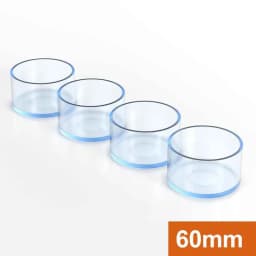 10Pcs Round / Square Rubber Floor Protectors Chair Leg Caps Pads Furniture Feet Non-Slip Covers Leveling Feet Home Decor