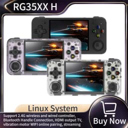 ANBERNIC RG35XX H Handheld Game Console Linux 3.5 Inch IPS Screen H700 Retro Video Games Player 3300mAh 64G 5528 Classic Games