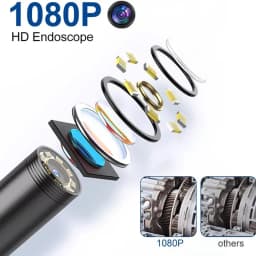Type-C Endoscope Camera 1080P 2MP 1/3/5/10M Inspection Camera Car Pipeline Borescope For Android IOS iphone(15,16)