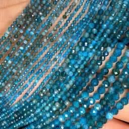 2 3 4MM Faceted Stone Beads Natural Apatite Agate Jade Amethyst Tourmaline Round Spacer Beads for Jewelry Making Diy Bracelet