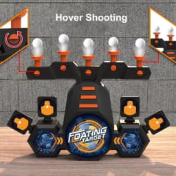 Electric Floating Flying Ball Shooting Target with Double Pistols and Soft Bullet Gun Shooting Target Children's Toy Gun Set