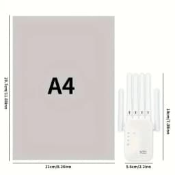 1200Mbps WiFi Repeater Dual Band 5G/2.4GHz Wireless Range Extender Signal Booster Network Amplifier for Whole Home Coverage