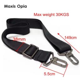 38mm Strong Hook Nylon Belt with Adjustable Long Shoulder Strap for Men Bag Briefcase Max 30KGS Capacity Bag Accessory Replaceme