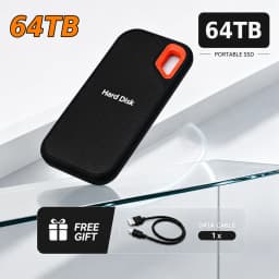 2TB External Hard Drive Portable SSD High Speed Hard Disk Solid State Drive USB-C Original Storage Device for Laptop/Phone/Mac