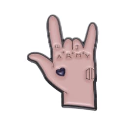 Korean RAP Lead Singer Band Singer Enamel Pin Custom iconic Gesture Sign Brooches Badge Fandom Fans Assistance Jewelry Gifts