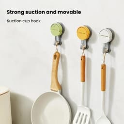 1/4/8pc Suction Hooks Strong Vacuum Power Traceless No-Drilling Adhesive Hooks for Home Bathroom Kitchen Door Back and Toilet