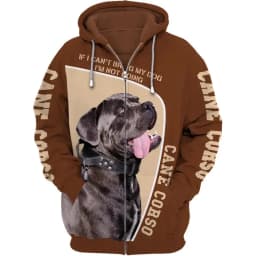 1 Piece Custom Your Picture Never Underestimate An Old Man With A Cane Corso 3D Print Hoodies Men For Women Pullovers Zipper Hoo