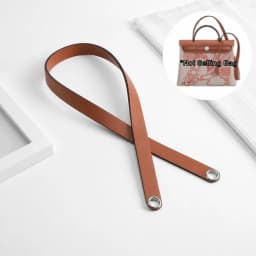 Replacement Leather Shoulder Strap for Herbag 31 Mini Herbag,an Cognac Replacement Shoulder Strap, Gold Hardware Grommets