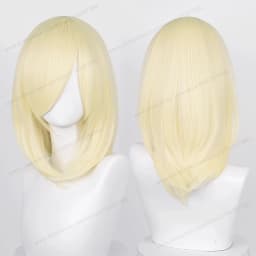Anime 40cm Medium Basic Synthetic Bang Blond Cosplay Wig Black White Red Pink Green Brown Gold Blue Women Heat Resistant Hair