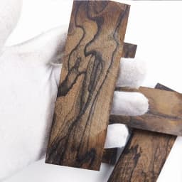 2pieces Ciricote Wood for DIY Knife Handle Scales Blanks Making Material / DIY Handicraft Materials 120x40x10mm