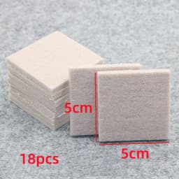 Felt Chair Leg Pads 5mm Thick Floor Scratch Protector Mat Mute Non-slip Self Adhesive Foot Pad for Furniture Accessories