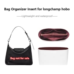 Waterproof Bag Insert For Longchamp Hobo,lightweight Bag Organizer Insert Storage,Bag Support Bag Replacement Accessories