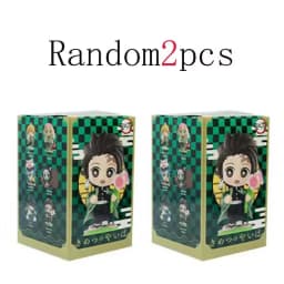 Hot sold 1-12pcs Anime Demon Slayer Model Tanjiro Kamado Nezuko cartoon figure PVC model ornament child Christmas Halloween gift