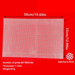 White Plastic Mesh Cloth Bag Rug Thread Hook Craft Supplies DIY Handcraft Latch Hook Accessory Hook Crafts Durable Grid About