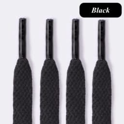 1 Pair Shoelaces Flat Unisex AF1 High-top Sneakers Shoe Laces Double-layer Weaving Process Off Black White Shoelace 36 Colors
