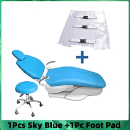 1Pcs Dental Chair Cover Unit PU Leather Elastic Waterproof Protective Case Seat Chair Cover Dental Chair Mat Foot Pad Dentistry