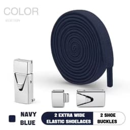 1Pair No Tie Shoe laces Elastic Laces Sneakers Boots Lock Shoelaces without ties Kids Adult 8MM Wide Rubber Bands Flat Shoelace
