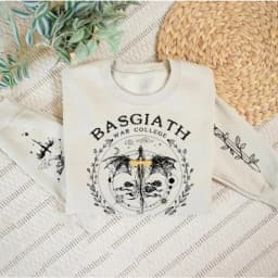 Fourth Wing Sweatshirt Basgiath War College Dragon Rider Clothing Book Lover Men Women Fashion Gift Sweatshirts Casual Apparel