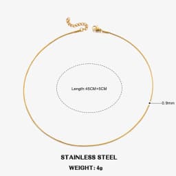 Hot Classic Unisex Flat Snake Chain Choker Necklace For Women Stainless Steel Herringbone Gold Silver Color Fashion Jewelry Gift