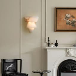 Natural Alabaster Wall Sconces Marble Wall Lamp Bathroom Vanity Light Fixtures White Stone Wall Mount Lamp for Bedroom