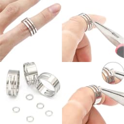 1Pc Stainless Steel Opening Jump Ring 18mm Round Circle Bead Plier Closed Finger Jewelry Tools for DIY Jewelry Making Tool