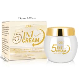 5-in-1 Moisturizing Cream with Collagen, Centella Asiatica Extract & Niacinamide – Firms, Smooths & Brightens Skin Make the Skin Appear Lighter, Brighter, or More Radiant