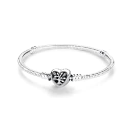 925 Sterling Silver Bracelets Bangles Original Love Heart Clasp Charms Beads Snake Chain Luxury DIY Jewelry For Women Gift