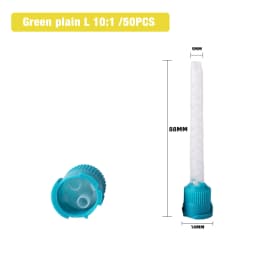 50/100PCS Dental Mixing Tips 1:1 Dental Silicone Tips Printing Gun Mixing Tips Dental Materials Dental Supplies Mixing Tube
