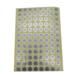 1000pcs 10MM DIAMETER QC PASSED Stickers Matte/Hologram Silver Adhesive Waterproof