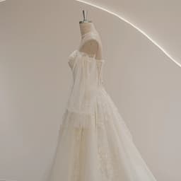 SL-9293 Suli Customized Sweetheart Neckline Puff Long Sleeve Bride Wedding Dress Lace Appliques Beading Bohemian Bridal Gown