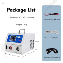 Heltec 50A Power Battery Capacity Tester Charge Discharge Load Detection Aging Test Voltmeter for Li ion LiFePo4 EU US Standards