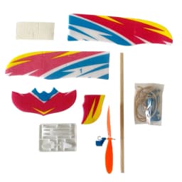 1-20PCS DIY Hand Throw Flying Planes Elastic Rubber Band Powered Flying Airplane Plane Model Toys For Children
