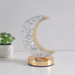 Bedroom Crystal Touch Dimming Night Light Room Home Decor Aesthetics USB Bedside LED Ambient Table 3d Moon Lamp