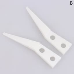 2pcs Insulated Straight Curved Tip Anti-static Ceramic Tweezers Electronic Industrial Ceramic Tweezers For Industry