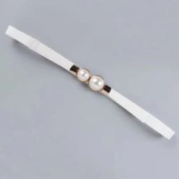 A Slender Waist Belt for the Dress, Which Can Cinch the Waist, Exudes an Elegant and Retro Charm. It Features Pearl Double Buckl