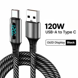 NNBILI USB Type C To Type C Cable 100W Display Fast Charging USB A to Type C Data Cable For Honor Oneplus Phone Charging 1m/2m