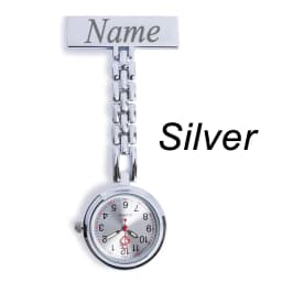 Personalized Your Name LOGO Engraved Pin Brooch Count Pluse Meter Dial Luminous Hand Doctor Clock Fob Nurse Pocket Watch