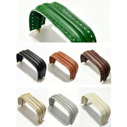 1PC Leather Covered Purse Frame Aluminum Bag Clasp Frame DIY Handbag Making Sewing Craft Replacement Handle Hardware Accessory